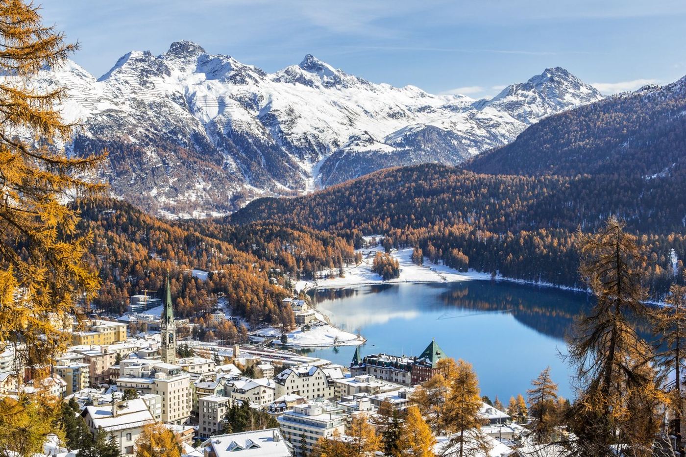 Landschap bij St. Moritz