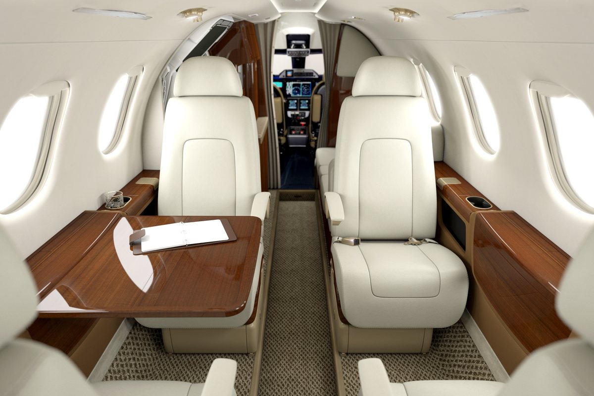 Phenom 300 cabin